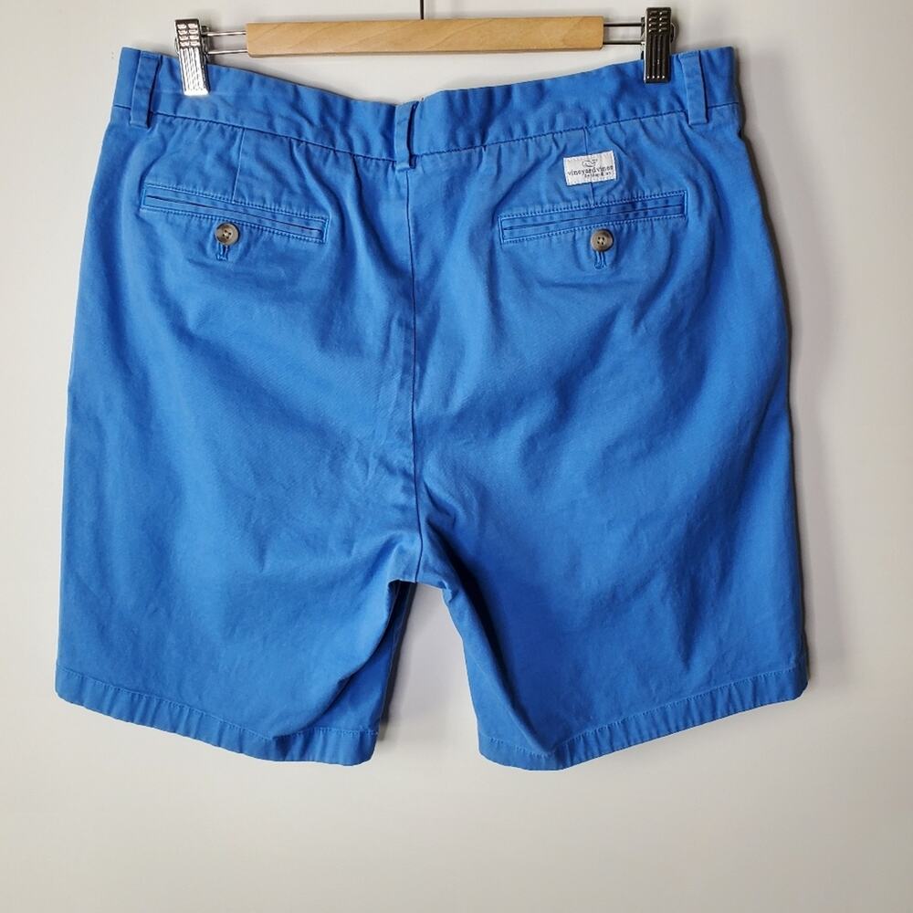 Vineyard Vines Breaker Shorts Bright Blue flat front casual shorts 9" Inseam - Picture 3 of 11